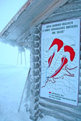 Кировск: Карта лавинной опасности